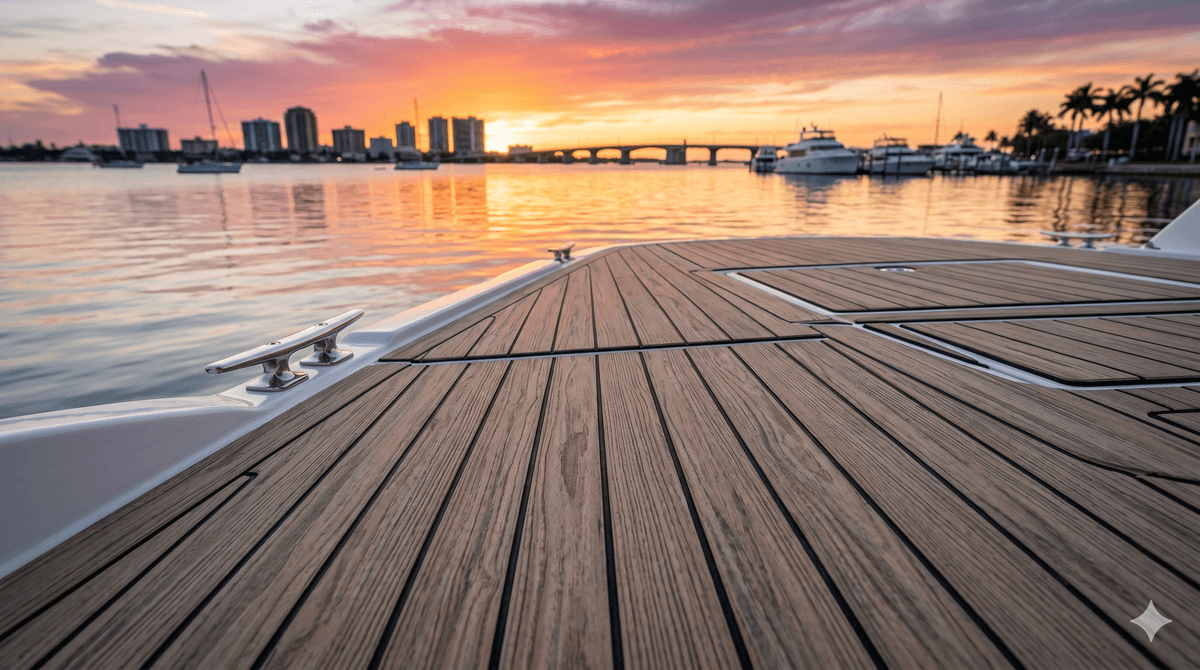 Premium EVA foam boat flooring installation by RivMar Group — Sarasota, Florida